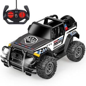 Bloolilies Fall Guy Truck RC Remote Control Car for Boys 1 20 Scale RC Truck with LED Headlights Racing Toy Gift for Kids Age 3 4 5 6 7 8+