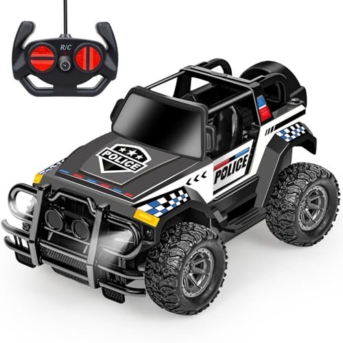 Bloolilies Fall Guy Truck RC Remote Control Car for Boys 1/20 Scale RC Truck with LED Headlights Racing Toy Gift for Kids Age 3 4 5 6 7 8+