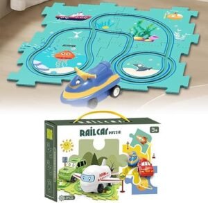 HobbyZone 2023 Best Electric RC Truck for Beginners DIY Assembling Toy with 5PCS Ocean Theme Puzzle Track Play Set