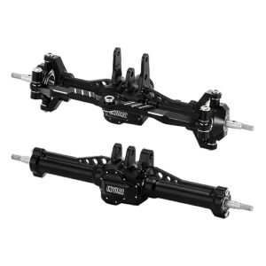 INJORA Aluminum RC Axles Set +4mm Extended Complete Axles for TRX4M 1/18 RC Crawler Car Upgrade