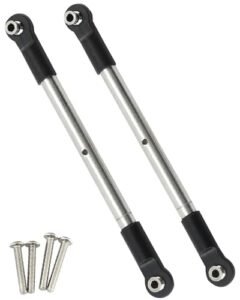 HopsupRC Stainless Steel Adjustable Turnbuckles for 1 10 WideMaxx 89086 4 RC Car Upgrade Parts Compatible with fj45 rc body 1 10