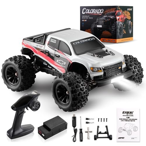 EAZYRC Brushless Fast RC Cars for Adults 1/18 Chevrolet Colorado 4X4 Offroad RC Truck RTR High Speed 45km h Hobby RC Cars Store