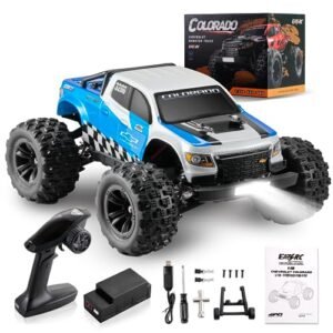 EAZYRC Brushless Fast RC Cars for Adults 1 18 Chevrolet Colorado 4X4 Offroad RC Truck RTR High Speed 45km h Hobby Electric RC Monster Trucks Blue rc cars colorado springs