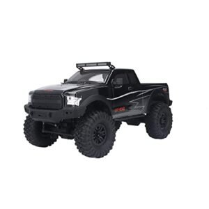 Haofy RC Offroad Car, 1/10 RC Crawler Stable 2.4GHz LED Headlights High Speed for Outdoor (ZP1009)