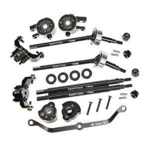 RampCrab Brass Axle Widening Upgrade Kit for TRX4M RC Crawler Car Enhances Motor on Axle Performance 5mm Wider Each Side