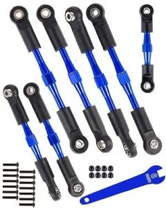 RCMYou Navy Blue Aluminum RC Turnbuckles Camber Links Upgrade for 1/10 Slash Stampede Rustler Bandit 2WD Models