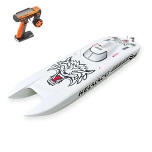 G30E 30CC Fiber Glass RC Fuel Pump Gasoline Racing Boat ARTR With Radio System Servos
