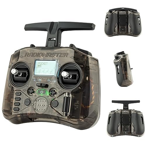 HTLNUZD Pocket EdgeTX Hall Gimbal Control Transmitter for RC Boats in Action with CC2500 ELRS Up to 16CH