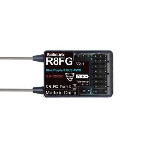 Radiolink R8FG V2.1 8CH Gyro Receiver for Aquaholic RC Boat V3 2.4GHz 600m Long Range Water Splash Proof