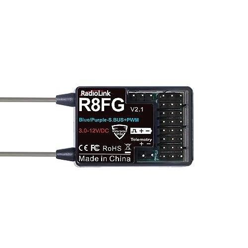 Radiolink R8FG V2.1 8CH Gyro Receiver for Aquaholic RC Boat V3 2.4GHz 600m Long Range Water Splash Proof