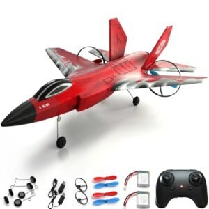 crohorizon A310 RC Plane for Kids 12+ with 2 Batteries 2 Channel Foam Remote Control Airplane Red