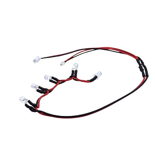 FACCNOY 5 LED Light Roof Lamp for FMS FCX24 K5 1 24 RC Crawler Car Decoration Parts by Soyee RC Car Parts