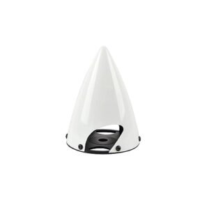 Giant Gas RC Plane Carbon Fiber Spinner 3inch 2 Blade with Anodized Aluminium Back Plate White