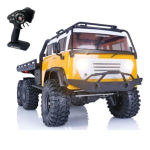 Wheelfun CROSSRC Megalodon Storm RC Truck 1 10 Full Scale 6X6 RC Crawler 6WD Off Road All Terrain RTR Rock Crawler Vehicle 2 4Ghz JT6 Rock Climbing Truck Flatbed Car Model Rock Bouncer Light Hobby Grade