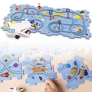 SpeedyBuild DIY Carpet Track RC Car Play Set with Multiple Themes Educational Building Toy for Kids Ages 3 and Up