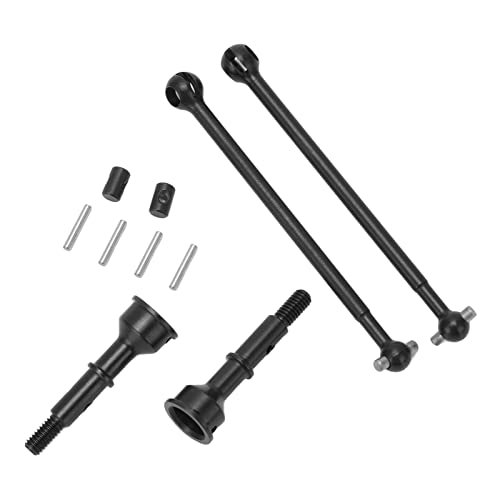 Estink RC Car Rear Drive Shaft Axles Set with RC Uniforms Discount Code Black Metal Steel Fit for 1/10 22S 2WD RC Car