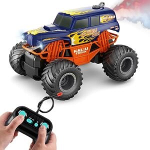 GoolRC 1 16 Scale RC Truck All Terrain Off Road Monster Truck with Spray and LED Lights for Kids Boys and Girls RC Truck Scale Comparison