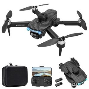GoolRC Drone with Camera for Adults 8K HD EIS Anti Shake Camera FPV Drone RC Quadcopter with Brushless Motor Obstacle Avoidance Follow Me Optical Flow Headless Mode Altitude Hold and 2 Battery Perfect Companion for Your RC Willey Media Console Setup