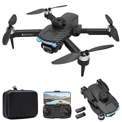 GoolRC Drone with Camera for Adults 8K HD EIS Anti Shake Camera FPV Drone RC Quadcopter with Brushless Motor Obstacle Avoidance Follow Me Optical Flow Headless Mode Altitude Hold and 2 Battery Perfect Companion for Your RC Willey Media Console Setup