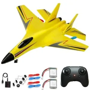 Crohorizon Best Foam for RC Planes 2 Channels Remote Control Airplane for Kids and Beginners Yellow