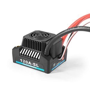 HUIOP 150A Brushless ESC and 120A Brushless ESC with 4 6S 5A 5.8V BEC for 3660 3670 3674 Brushless Motor Perfect for Cheap 1 8 Scale RC Truck