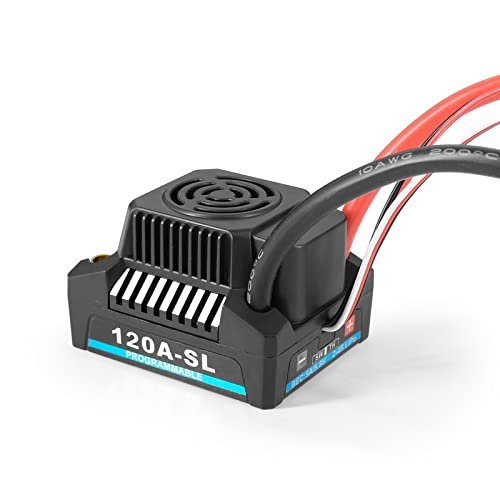 HUIOP 150A Brushless ESC and 120A Brushless ESC with 4 6S 5A 5.8V BEC for 3660 3670 3674 Brushless Motor Perfect for Cheap 1 8 Scale RC Truck