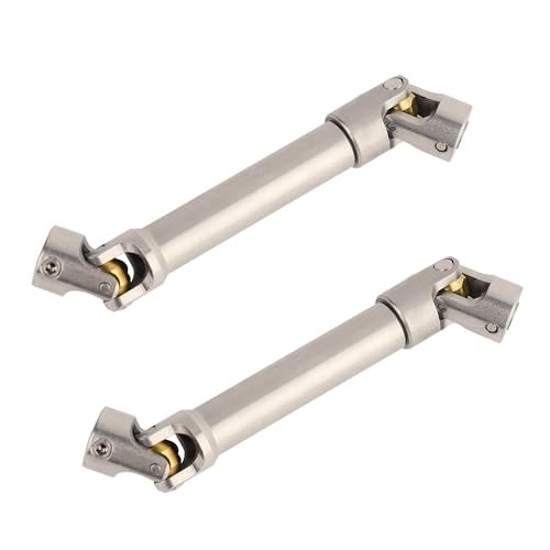 RZXYLRC Aluminium Universal Drive Shaft 90 125 mm with RC Crawler Piggyback Shocks for 1/10 Scale TRX4 TRX6 Axial SCX10 II RBX10 RR10 Wraith Capra D90 Redcat GEN8 2PCS