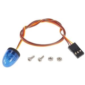 WONFAST Ultra Bright LED Police Light Rotating Flash Strobe Lamp 5 Modes for Dump Truck RC Car and Model Vehicles Blue