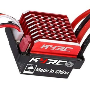 HUIOP 60A Brushed ESC Electric Speed Controller for Bobcat RC Jet and 1/10 Scale RC Cars 6V 2A BEC TRAX4 6 D90 HSP Redcat Axial SCX10 HPI DIY
