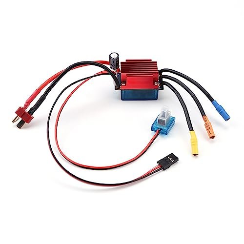 HUIOP 25A 35A Brushless ESC Electric Speed Controller Waterproof for 1/14 1/16 Scale RC Cars Off Road Trucks