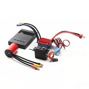 HUIOP RC Car Motor S2435 4800KV Brushless Motor with 25A ESC for 1/16 1/18 RC Car Truck Perfect for RC Willey Credit Card Payment Address Enthusiasts