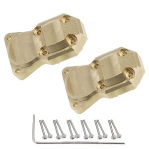 2 Pack Brass Diff Cover Differential Bridge Axle Cover Accessories for Axial SCX24 AXI90081 AXI00001 AXI00002 AXI00004 Upgrade Parts 1 24 RC Crawler Car Perfect for RC Planes Minneapolis Enthusiasts