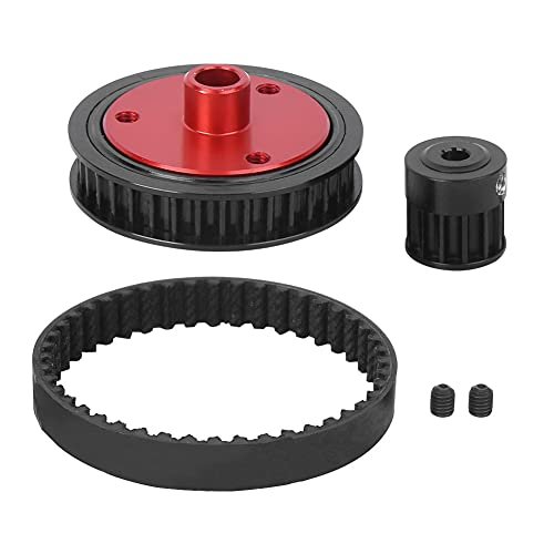 Lexus RC F Modified ZLXHDL RC Car Gearbox Belt Rubber Belt Gearbox Modified Gear Combination for Axial 1/10 SCX10 SCX10 II 90046 RC Crawler Car Black