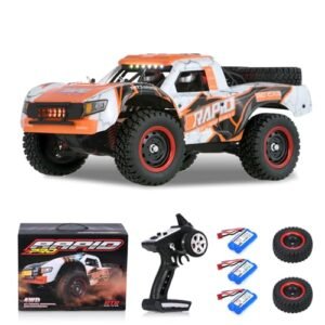GoolRC 1/5 Scale Electric RC Truck 2.4G 4WD High Speed 70 KMH Brushless Off Road Remote Control Car with 3 Batteries for Adults and Kids
