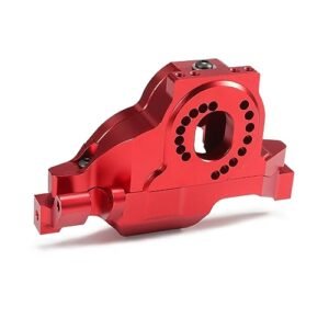 TRX4 CNC Aluminum RC Motor Test Bench Mount Plate With Upper Spur Gear Cover for 1/10 Scale Crawler Defender Bronco Sport TRX6 G63 8290 Upgrades Accessories Red