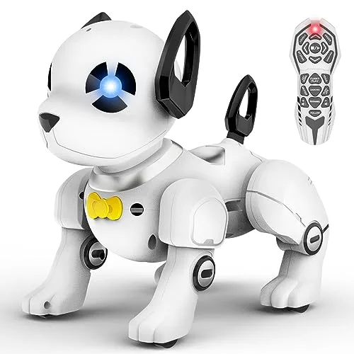 SUPIREO RC Robotic Dog Toy Programmable Smart Interactive Remote Control Pet with Music Dancing and Stunt Functions for Kids