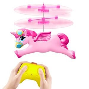 AquaFly Flying Fish RC Helicopter Rechargeable 2 Channel Mini Drone with LED Lights for Kids