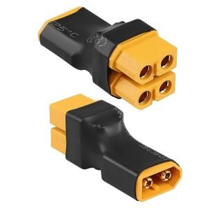 QIANRENON XT60 Parallel Adapter ESC Splitter 1 to 2 Y Shape Connector for Credevzone RC Airplane Drone Quadcopter 2 Pcs