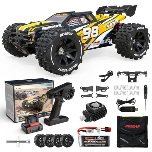 BEZGAR HP141S 1/5 Scale RC Monster Truck Electric Fast Offroad Waterproof Hobby Car with Brushless Motor