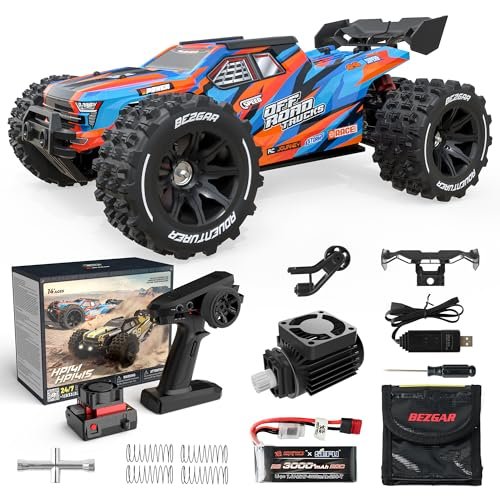 BEZGAR HP141 Electric RC Trucks Fast 50MPH Brushless Remote Control Car 1 14 Scale Offroad Waterproof Monster Truck