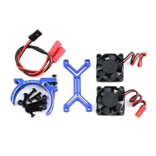 High Performance RC 540 Motor Top Speed Cooling Fan Heatsink Dual 20000rpm Fans Adjustable Mount for Traxxas Slash ARRMA Axial SCX10