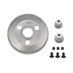 XSYGO Metal Steel 48P 86T Spur Gear with 19T 21T Pinions Gear Sets for Traxxas 1/10 Slash 2WD Upgrade Parts Replace Part 4686