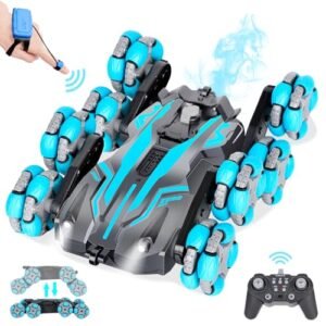 Ruirtarci 8WD Remote Control Car with 2.2 Deep Dish RC Wheels Gesture Sensing 2.4Ghz RC Crawler for Boys