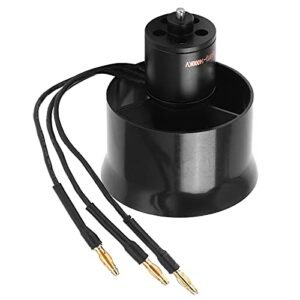 Oumefar EDF Ducted Fan Set 30mm 6 Blades with QF1611 14000KV Brushless Motor Ideal for RC Airplane Magazine Enthusiasts