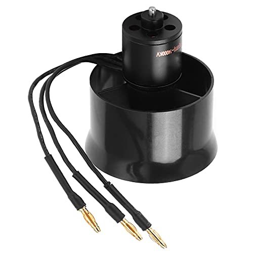 Oumefar EDF Ducted Fan Set 30mm 6 Blades with QF1611 14000KV Brushless Motor Ideal for RC Airplane Magazine Enthusiasts