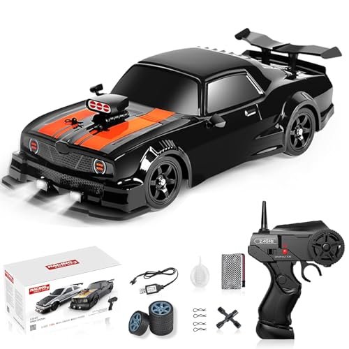 GoolRC 1/16 Scale Fast and Furious RC Drift Car with High Speed 18KM H 2.4GHz 4WD and RC Tire Bands for Adults Kids