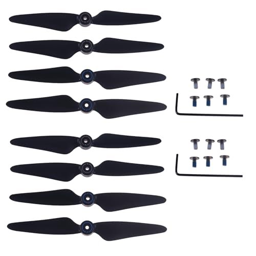 Limskey 2 Sets 8 Pack Black F7 Propellers Compatible with Bwine F7 GB2 F7 SJRC F7S F7 4K 9800FT RC Quadcopter Drone F7 Propeller Perfect for RC Willey Mattress Sets Enthusiasts