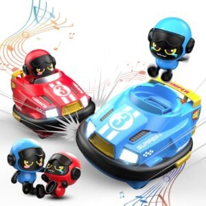 CAPTAIN CHAOWING RC Truck Cartoon Remote Control Cars for Kids Set of 2 Players with Ejecting Bumper Feature