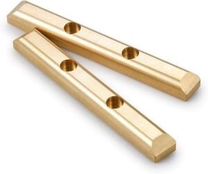 COOWOO Brass Boulder Bars Upgrade Parts for 1/24 SCX24 AXI90081 AXI00001 AXI00002 AXI00004 RC Crawler Cars Set of 2 Enhance Performance with Rupture RC Tires