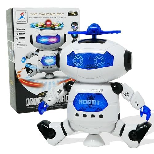 Addiction RC Body Noodley Musical Walking Dancing Robot Toy for Kids with Flashing Lights and 360° Spinning